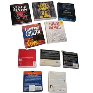 Lot of 5 Audiobooks on‎ CD Thriller Mystery Suspense Motivational